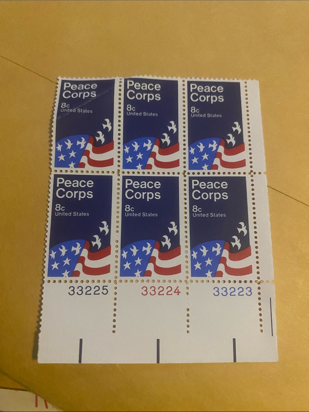 Commemorative 8¢ US Stamp Sheet - Blue/Red/White